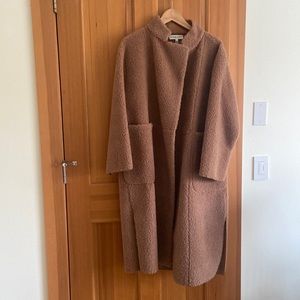 Apiece Apart camel faux shearling teddy “cloud walk” coat size xs